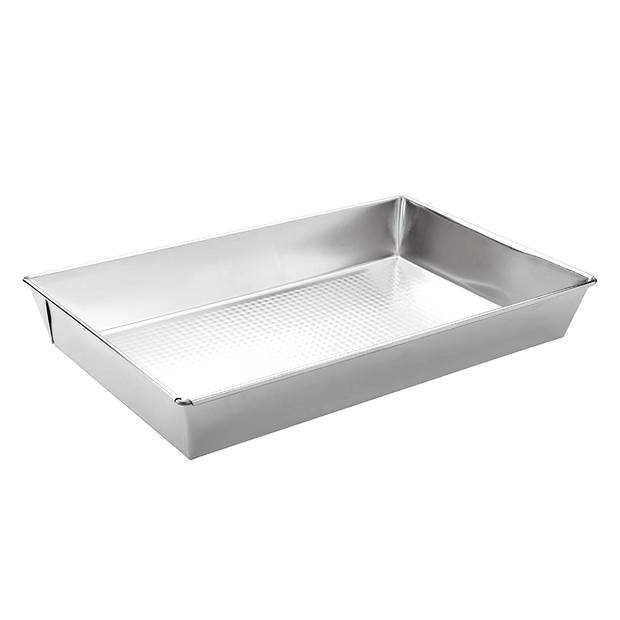 Blacha rechthoekige cake bakvorm 40 x 25 x 6 cm zilver