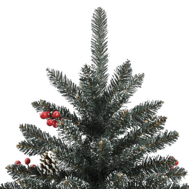 vidaXL Kunstkerstboom met standaard 240 cm PVC groen