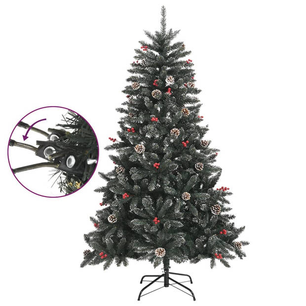 vidaXL Kunstkerstboom met standaard 120 cm PVC groen