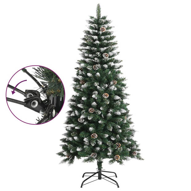 vidaXL Kunstkerstboom met standaard 120 cm PVC groen