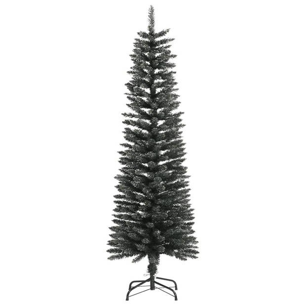 vidaXL Kunstkerstboom met standaard smal 150 cm PVC groen