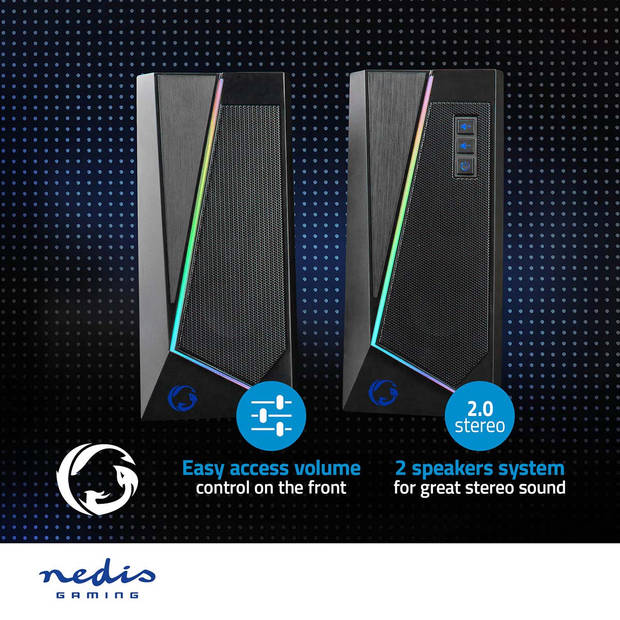 Nedis Gaming Speaker - GSPR31020BK