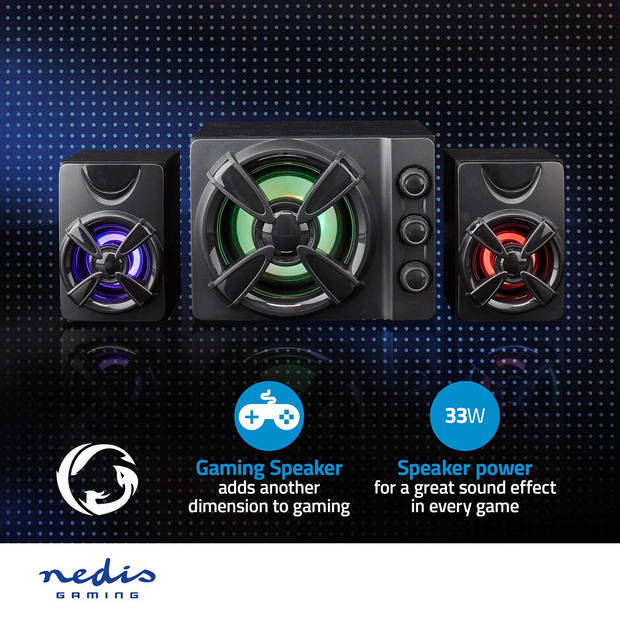 Nedis Gaming Speaker - GSPR31021BK
