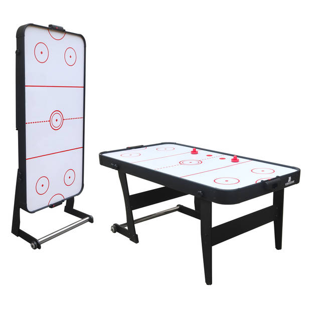 Cougar Icing XL Airhockeytafel 6ft opklapbaar Airhockey tafel incl accessoires (pucks & pushers)