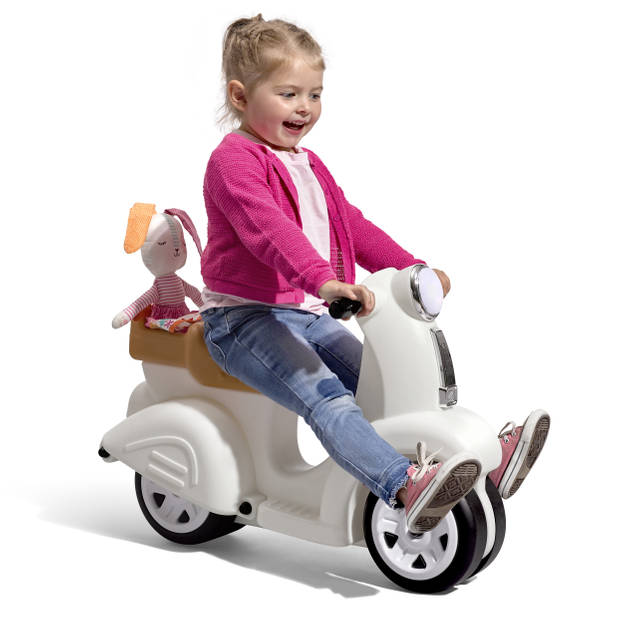 Step2 Ride Along Scooter voor kinderen met opbergruimte Speelgoed voertuig van kunststof in Vintage-stijl
