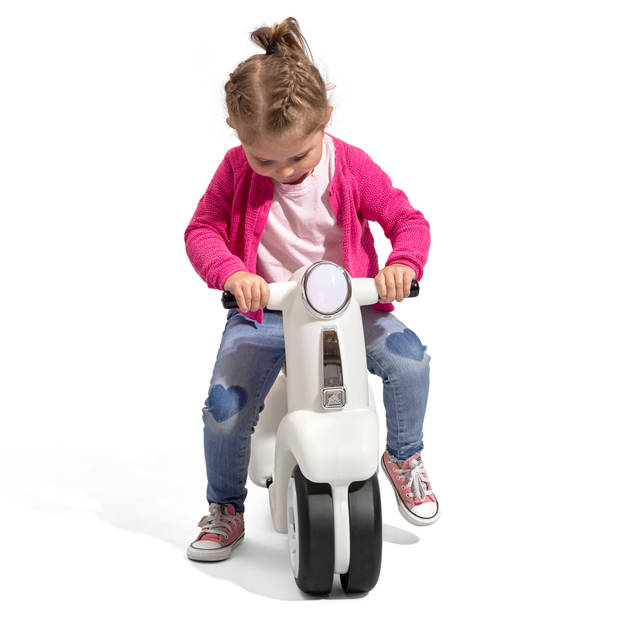 Step2 Ride Along Scooter voor kinderen met opbergruimte Speelgoed voertuig van kunststof in Vintage-stijl