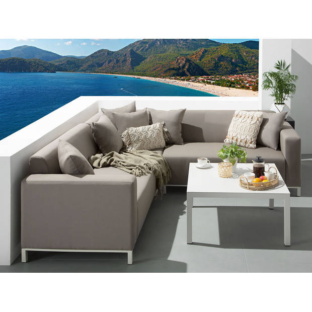 Beliani BELIZE - Loungeset-Beige-Polyester