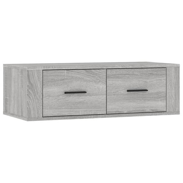 vidaXL Tv-hangmeubel 80x36x25 cm bewerkt hout grijs sonoma eikenkleur