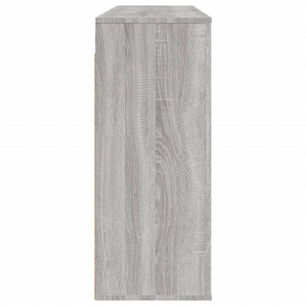 vidaXL Wandkast 80x33x80 cm bewerkt hout grijs sonoma eikenkleurig