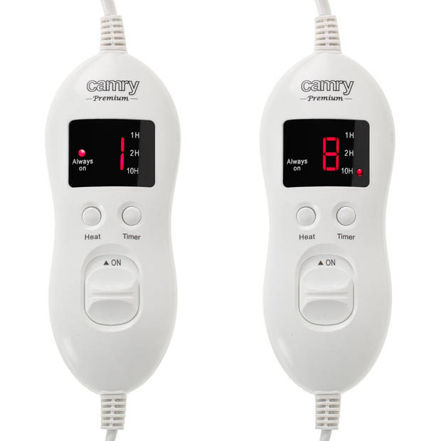 Camry CR 7436 - Elektrische onderdeken met timer - 2 persoons