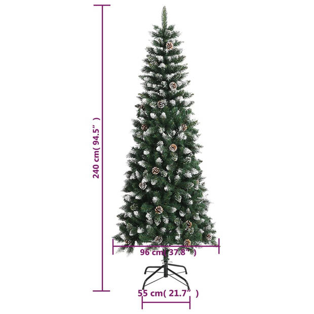 The Living Store Kunstboom - Scharnierconstructie - Volle kerstboom - Stevig standaard - Prachtige decoratie - Duurzame