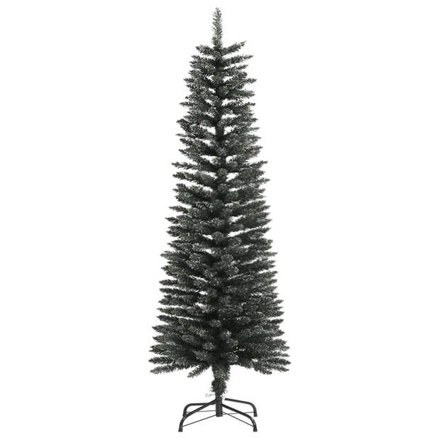 vidaXL Kunstkerstboom met standaard smal 120 cm PVC groen