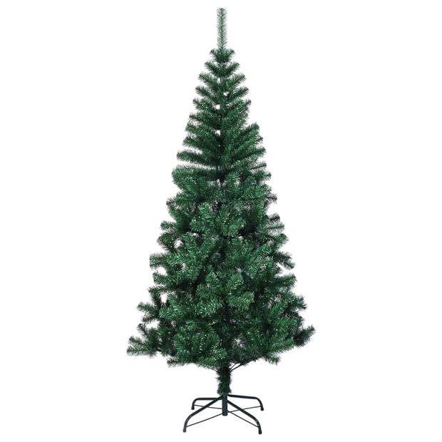 The Living Store Kerstboom - Iriserende kleur - 150 cm - PVC/staal - met stevige standaard