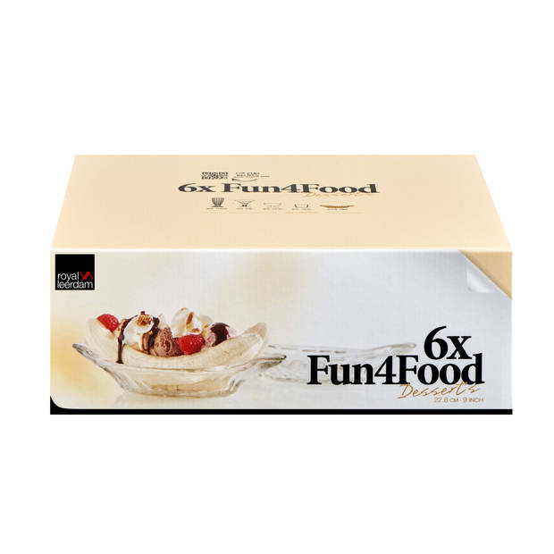 Royal Leerdam IJsglas Fun 4 Food 23 cl Transparant 6 stuks