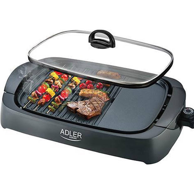 Adler AD 6610 - Elektrische Grill - non stick - 2200/3000 watt