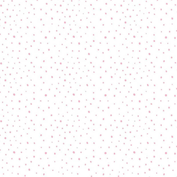 Noordwand Behang Mondo baby Confetti Dots wit/roze/beige