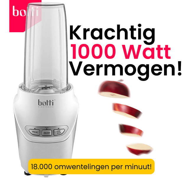 Botti Vitalis blender en smoothie maker - Nutri blender - 1000W - Wit