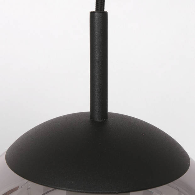 Steinhauer Hanglamp bollique L 120 cm B 25 cm 6 lichts 3499 zwart