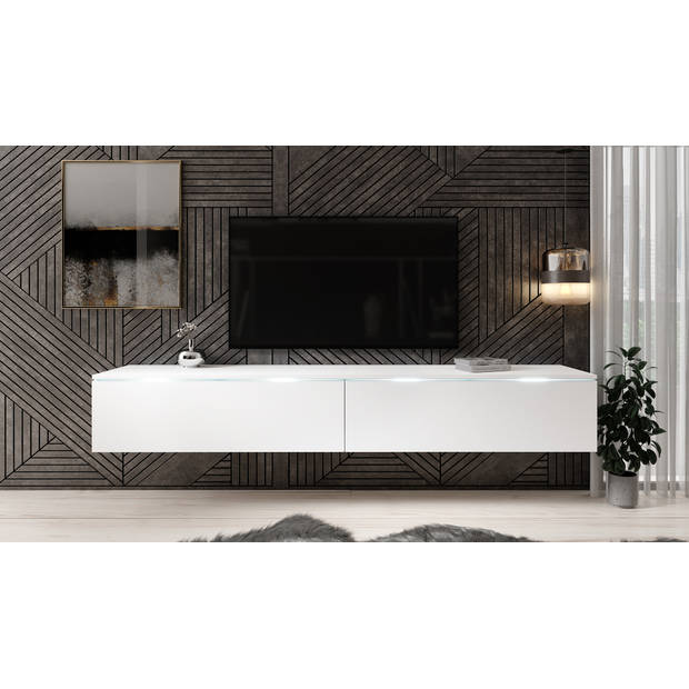 Meubella TV-Meubel Dixon - Mat Wit - 180 cm