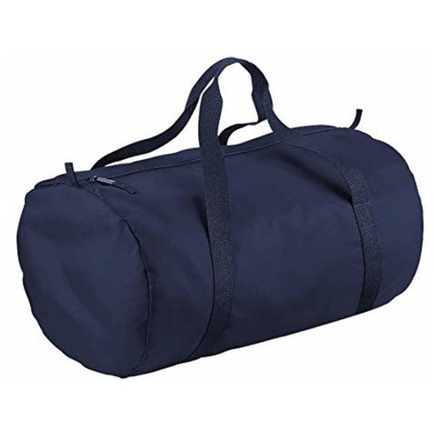 Set van 2x kleine sport/draag tassen 50 x 30 x 26 cm - Zwart en Donkerblauw - Sporttassen