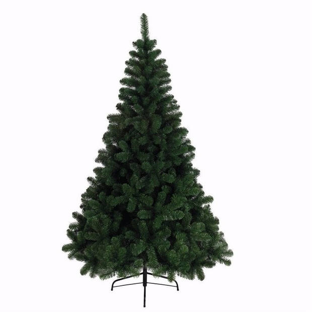 Set van 2x stuks kunst kerstbomen/kunstbomen groen 150 cm - Kunstkerstboom