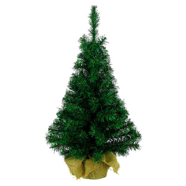 Kunstboom/kunst kerstboom inclusief kerstversiering 75 cm kerstversiering - Kunstkerstboom