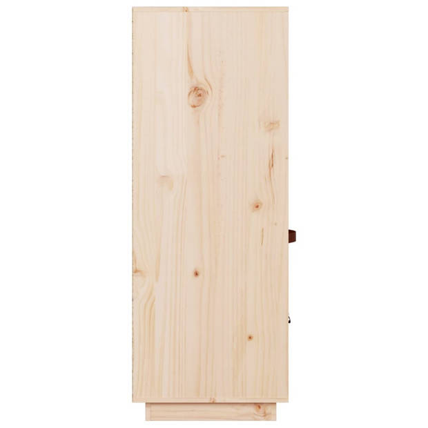 vidaXL Hoge kast 67x40x108,5 cm massief grenenhout