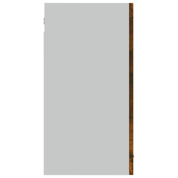 vidaXL Hangkast 80x31x60 cm bewerkt hout gerookt eikenkleurig