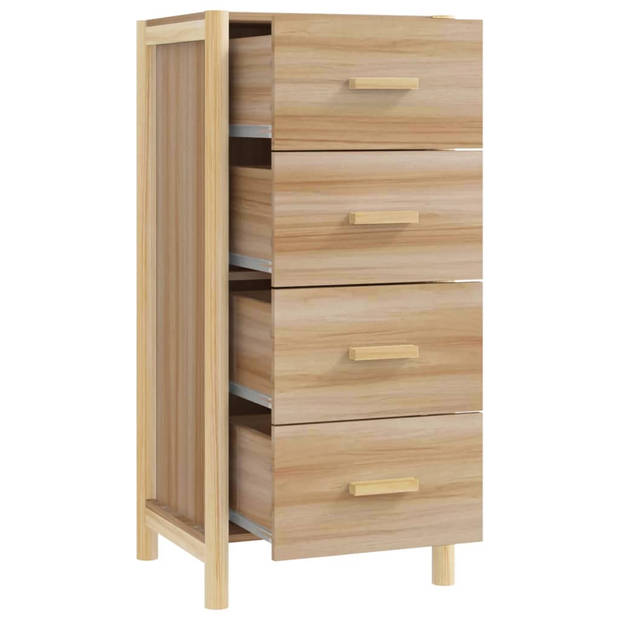 vidaXL Hoge kast 42x38x90 cm bewerkt hout