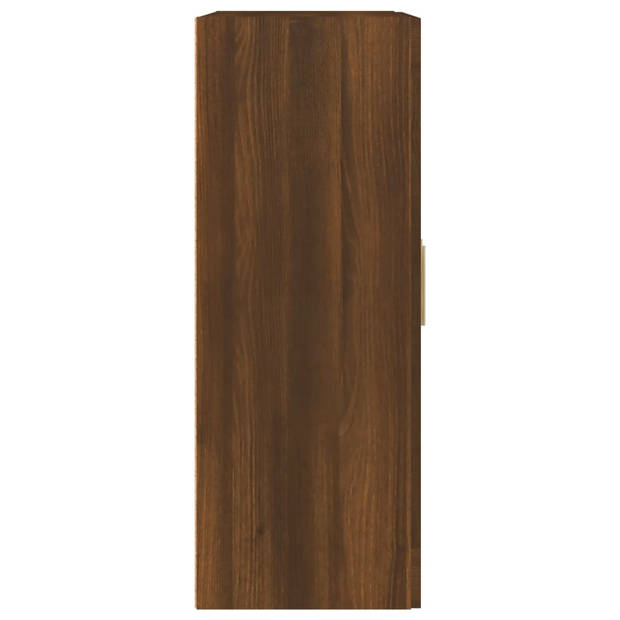 vidaXL Wandkast 69,5x32,5x90 cm bewerkt hout bruin eikenkleur