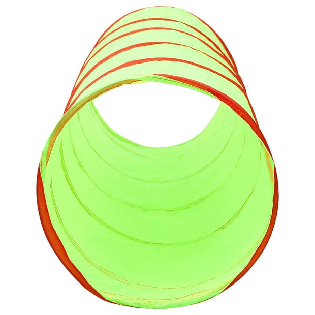 vidaXL Kinderspeeltunnel met 250 ballen 175 cm polyester groen