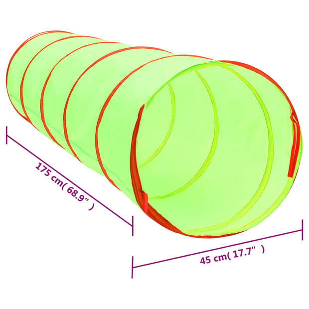 vidaXL Kinderspeeltunnel 175 cm polyester