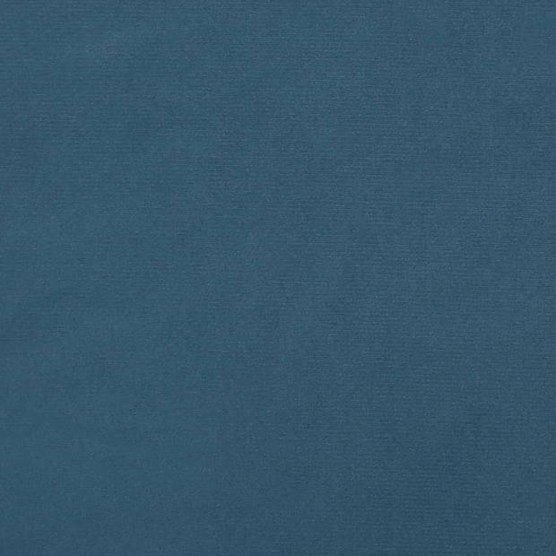 vidaXL Hoofdbord met randen 147x16x78/88 cm fluweel donkerblauw
