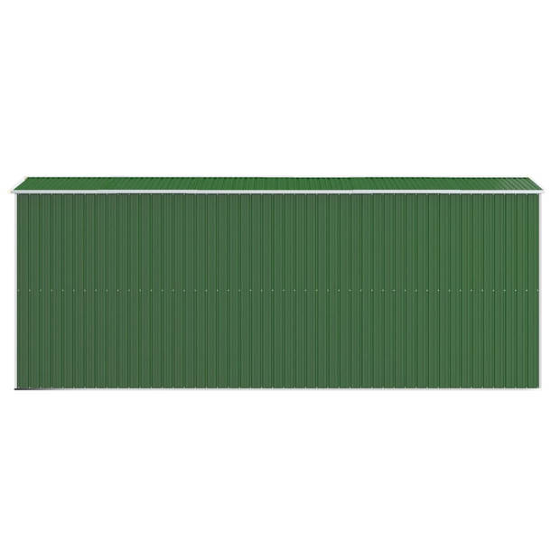 vidaXL Tuinschuur 192x523x223 cm gegalvaniseerd staal groen