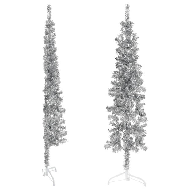 The Living Store Kerstboom - Halfrond - Kunst - 246 uiteinden - 180cm - Zilver