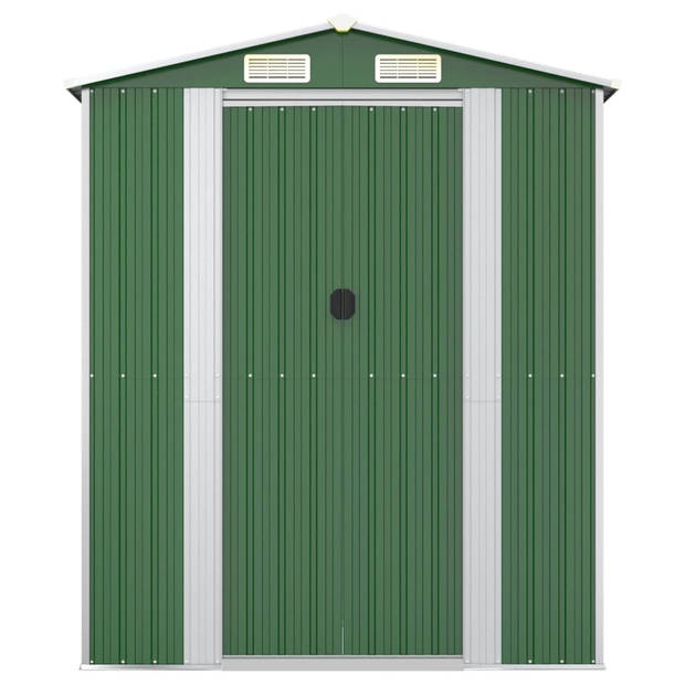 vidaXL Tuinschuur 192x274x223 cm gegalvaniseerd staal groen