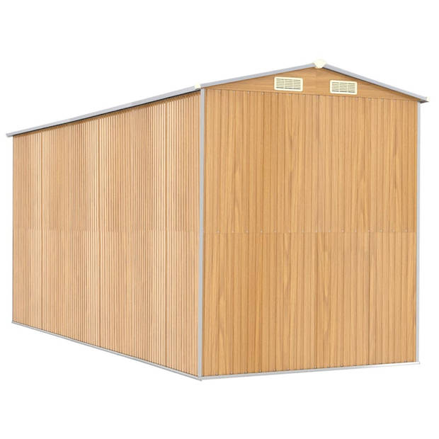 The Living Store Schuur Gereedschapsberging - 192 x 440 x 223 cm - Gegalvaniseerd Staal