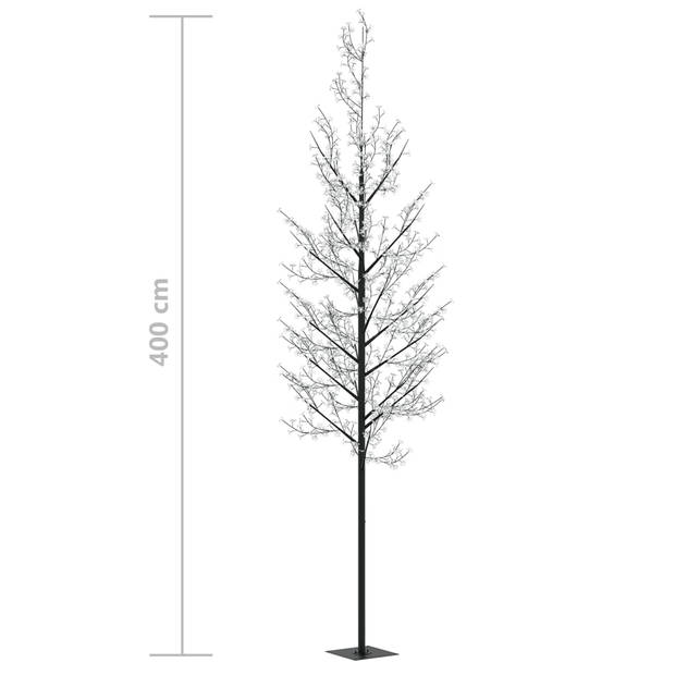 vidaXL Kerstboom met 1200 LED's meerkleurig licht kersenbloesem 400 cm