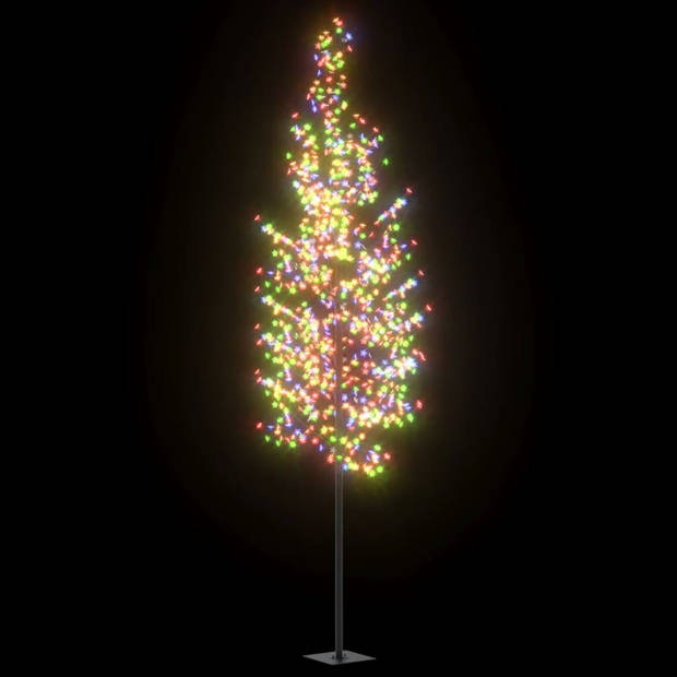 vidaXL Kerstboom met 1200 LED's meerkleurig licht kersenbloesem 400 cm