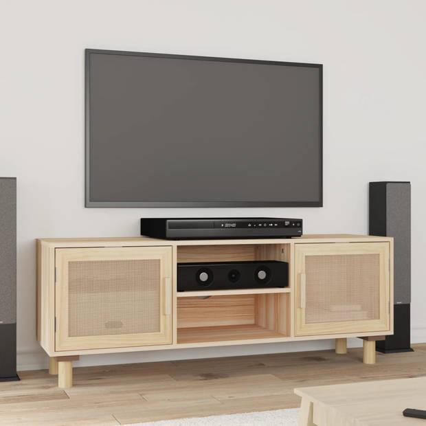 The Living Store TV Kast - Klassieke - Meubel - 105x30x40 cm - Bruin hout