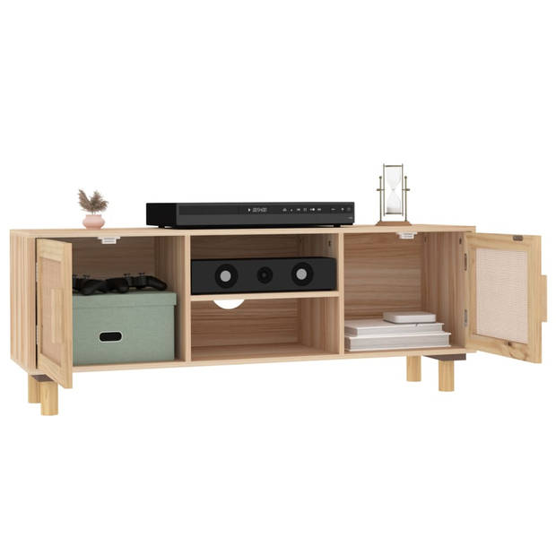 The Living Store TV Kast - Klassieke - Meubel - 105x30x40 cm - Bruin hout