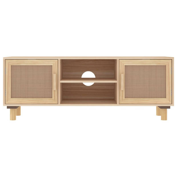 The Living Store TV Kast - Klassieke - Meubel - 105x30x40 cm - Bruin hout