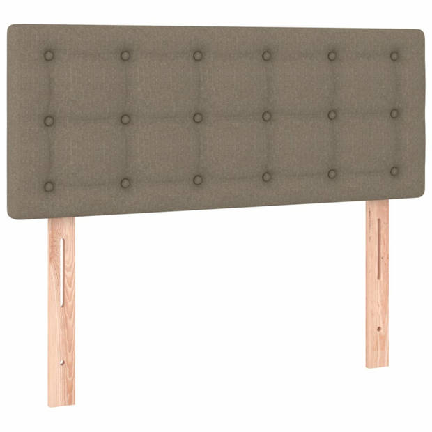 vidaXL Hoofdbord 90x5x78/88 cm stof taupe