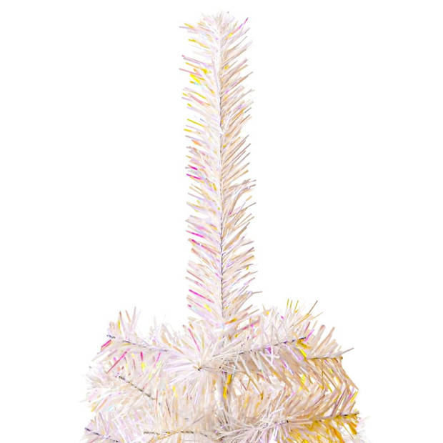 The Living Store Kerstboom Kunstboom - 150 cm - Iriserende Kleur - PVC Uiteinden - Stevige Standaard