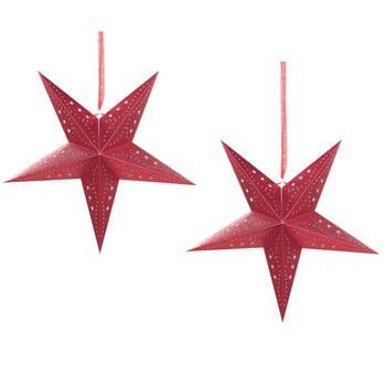 Beliani MOTTI - Decoratief accessoire-Rood-Papier