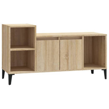 vidaXL Tv-meubel 100x35x55 cm bewerkt hout sonoma eikenkleurig