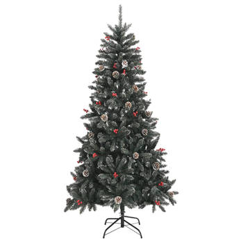 The Living Store Kunstkerstboom Deluxe - 210 cm - Groen/Wit