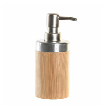 Zeeppompje/dispenser bruin bamboe hout 7 x 17 cm - Zeeppompjes
