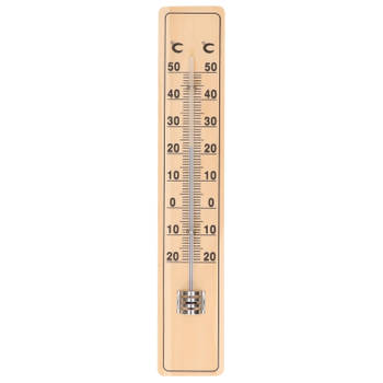 Thermometer buiten - beukenhout - 20 cm - Buitenthermometers