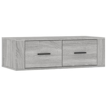 vidaXL Tv-hangmeubel 80x36x25 cm bewerkt hout grijs sonoma eikenkleur